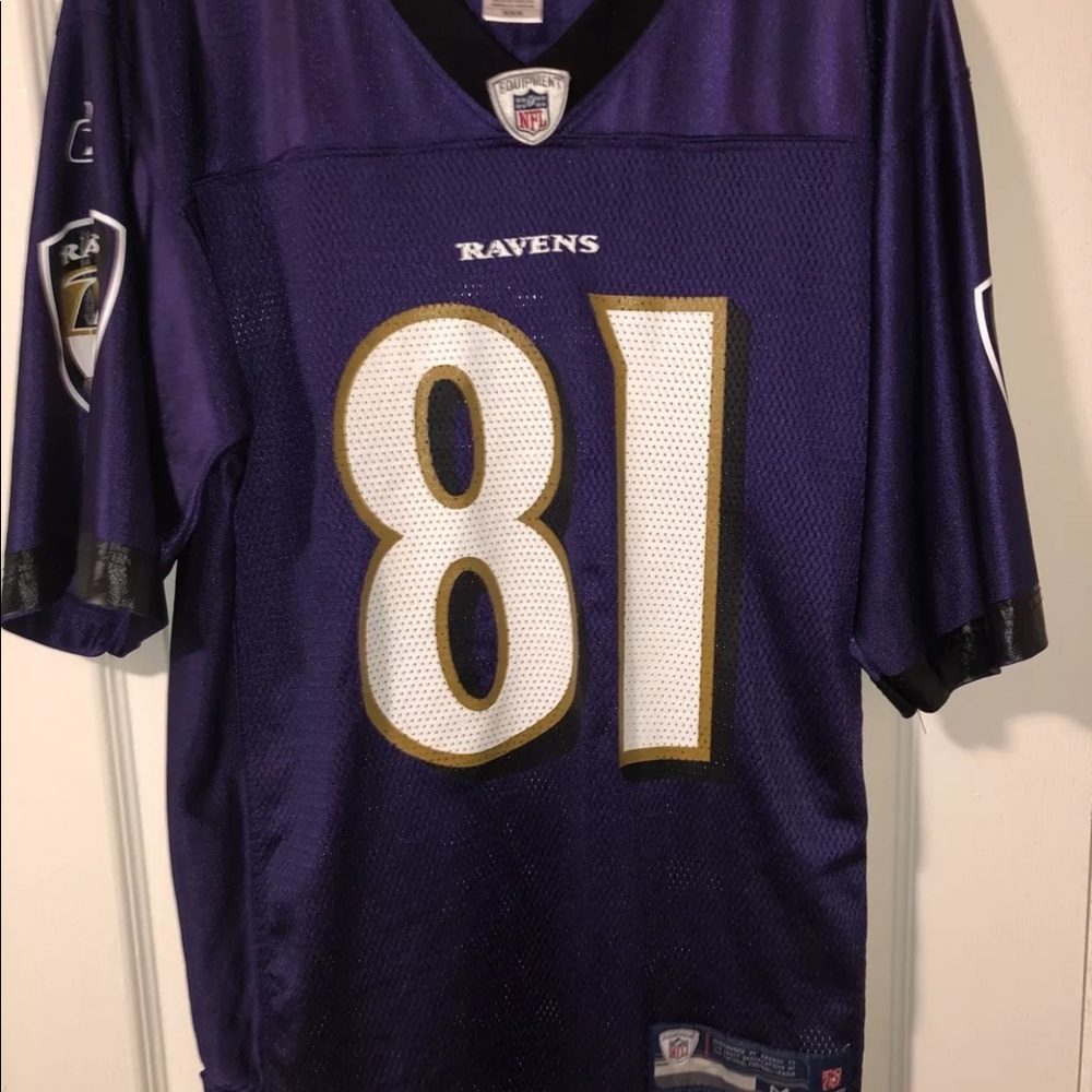 ANQUAN BOLDIN #81 BALTIMORE RAVENS JERSEY REEBOK ON FIELD MENS
